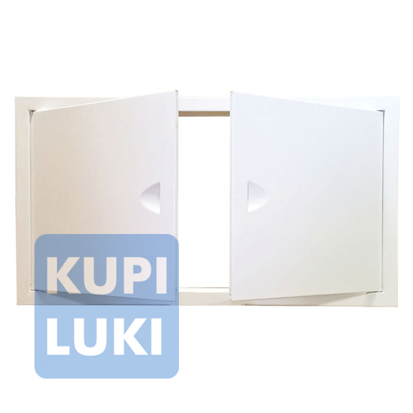 Двухстворчатый металлический люк с магнитами Event ЛММ 70х40