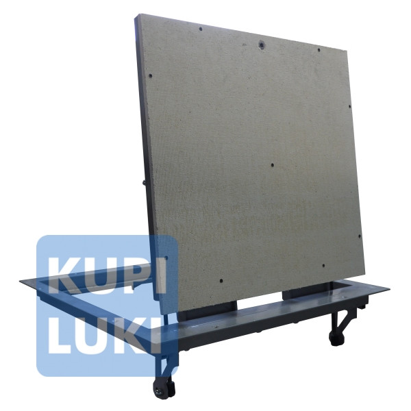 Напольный люк с амортизаторами Стелс Лайт 70x70