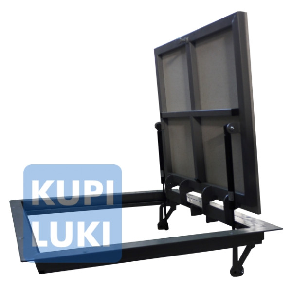 Напольный люк с амортизаторами Стелс Лайт 70x70