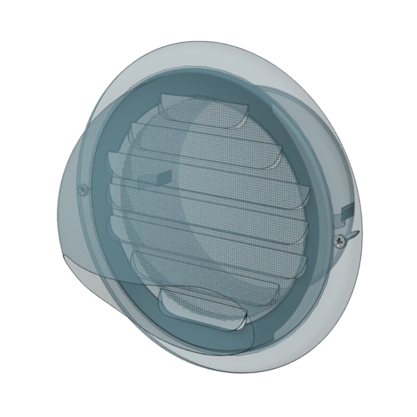 10ВМ / Фасадная решетка металлическая d.100 (нерж), ЭРА 10ВМ
