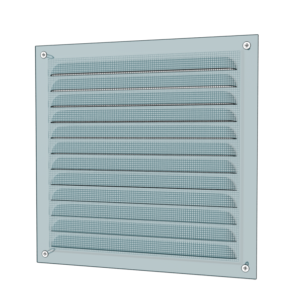 1515МЦ / Стальная оцинкованная решетка 150х150мм (серебро), ЭРА