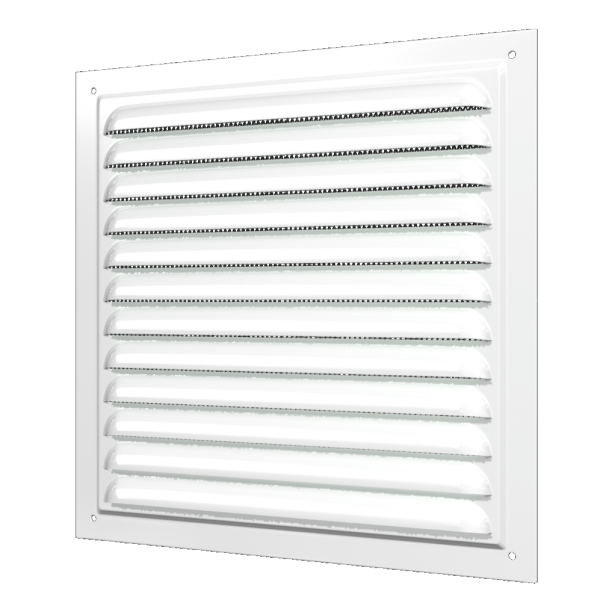 2020МЭ / Стальная решетка 200х200мм (белая), ЭРА