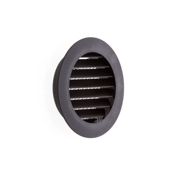 03461 / Круглая стеновая решетка d.60мм КОРИЧЕВАЯ, HARDI