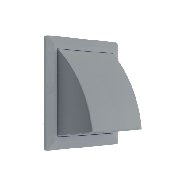 Фасадная решетка 170х170мм / d.100 (серая), STORM KF-1717-F100GR сер