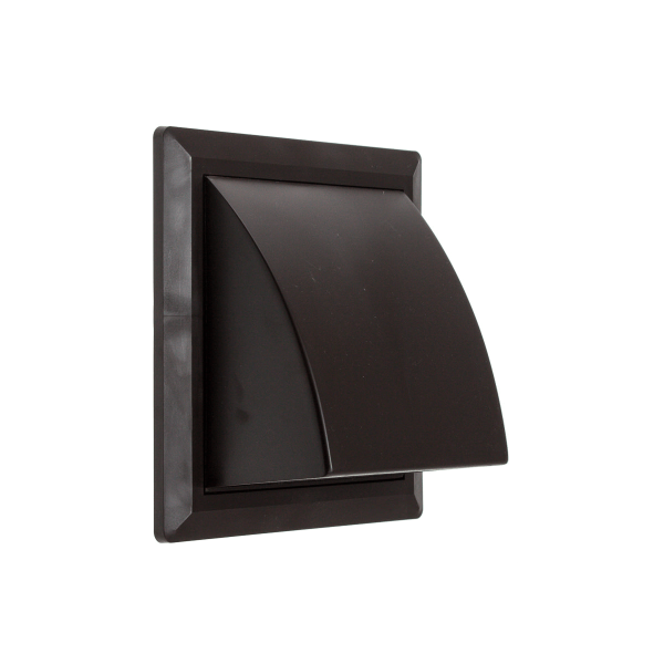 Фасадная решетка 170х170мм / d.100 (коричневая), STORM KF-1717-F100BR кор