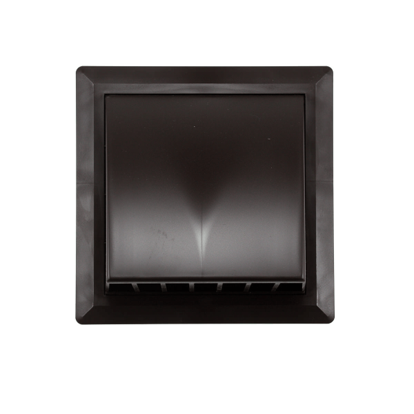 Фасадная решетка 170х170мм / d.100 (коричневая), STORM KF-1717-F100BR кор