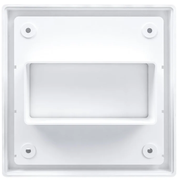 Фасадная решетка 150х150мм / фланец 55х110 (белая), ЭРА 1515К511ФВ