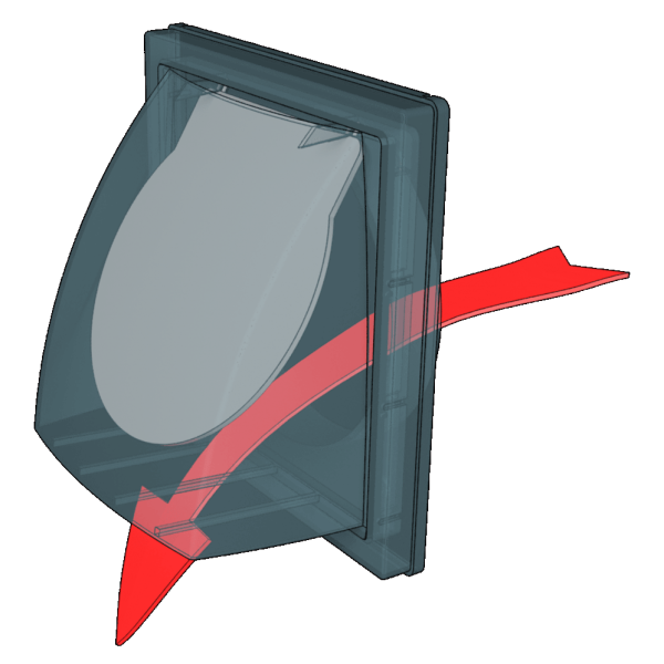 Фасадная решетка 190х190мм / d.150-160 (коричневая), ЭРА 1919К15.16ФВ кор