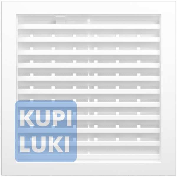 Решетка вентиляционная вытяжная Виенто 170x170 регулируемая с рамкой