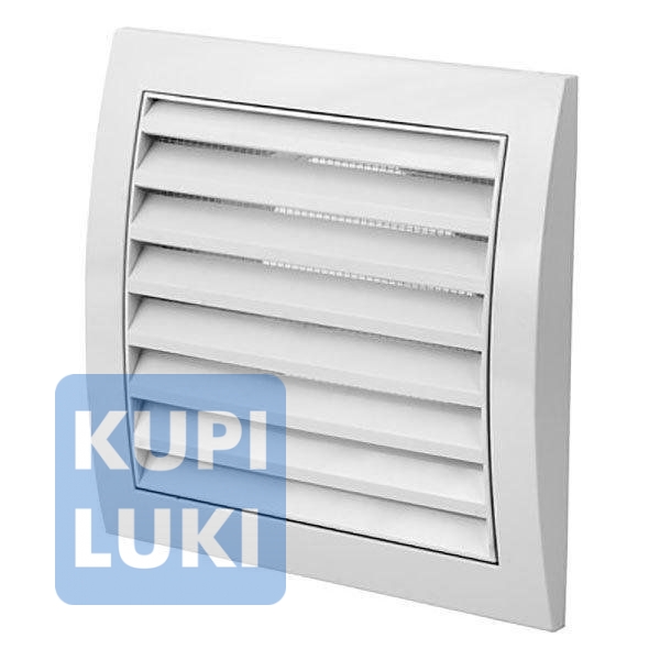 Решетка вентиляционная вытяжная Виенто 220x220 регулируемая с рамкой