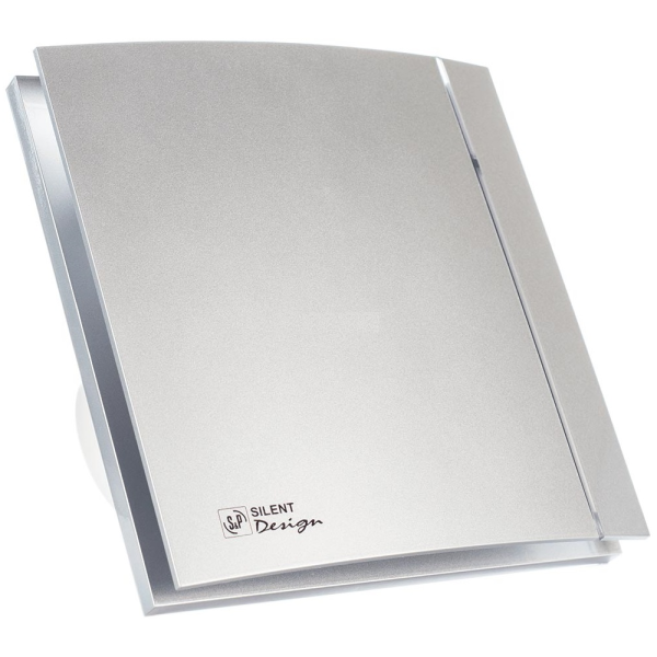 Вентилятор SILENT-100 CHZ SILVER DESIGN (Датчик влажности + таймер)
