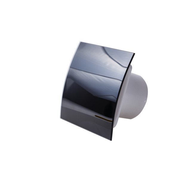 Вентилятор вытяжной Awenta System+ Silent 100T Escudo Glass Czarny Polysk / KWS100T-PEGB100P
