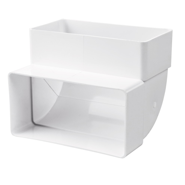 120*60 / Колено вертикальное для плоских воздуховодов 60х120 мм, ЭРА