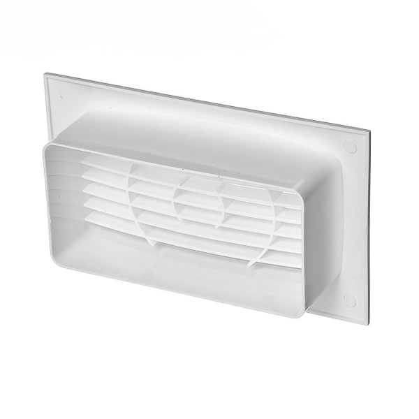 110*55 / Решетка торцевая 140х85мм с фланцем 55х110мм, ЭРА